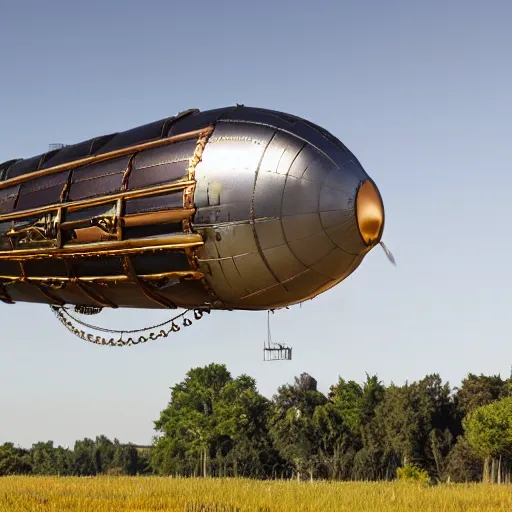 Prompt: steampunk airship, Canon DSLR 35mm 8k product photo