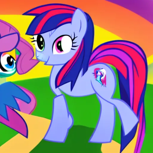 Image similar to the main character of my little pony friendship is magic