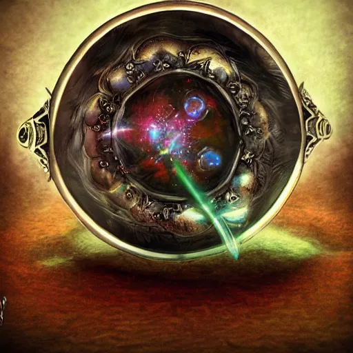 Image similar to The magical Ring of Three Wishes, d&d magical item, concept art, digital art, video game concept art