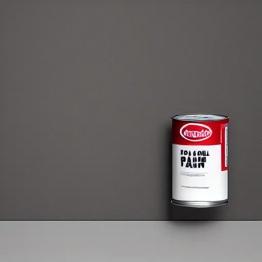 Image similar to can of paint ad, minimal, modern, magazine, catalogue