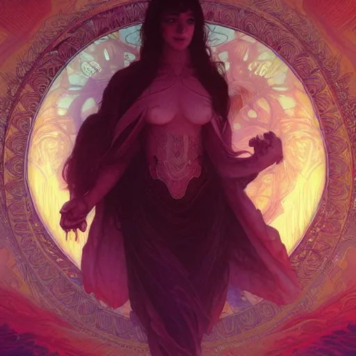 Prompt: astral dragan from another dimension, cinematic lighting, intricate, elegant, highly detailed, digital painting, artstation, sharp focus, illustration, art by artgerm and greg rutkowski and alphonse mucha and Wayne Barlowe and william-adolphe bouguereau