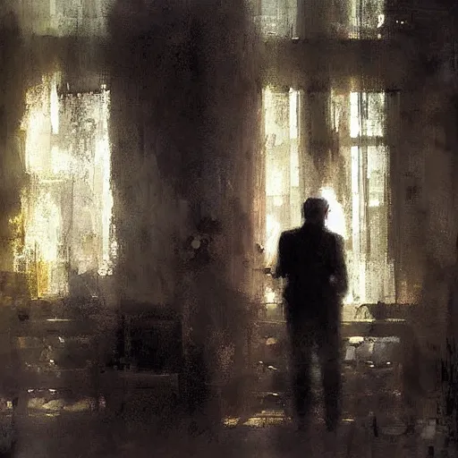 Image similar to contre - jour portrait of an old couple digital art by jeremy mann