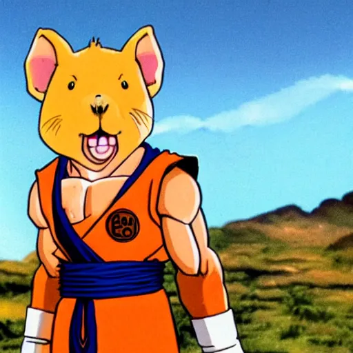 Prompt: a capybara in Dragon Ball