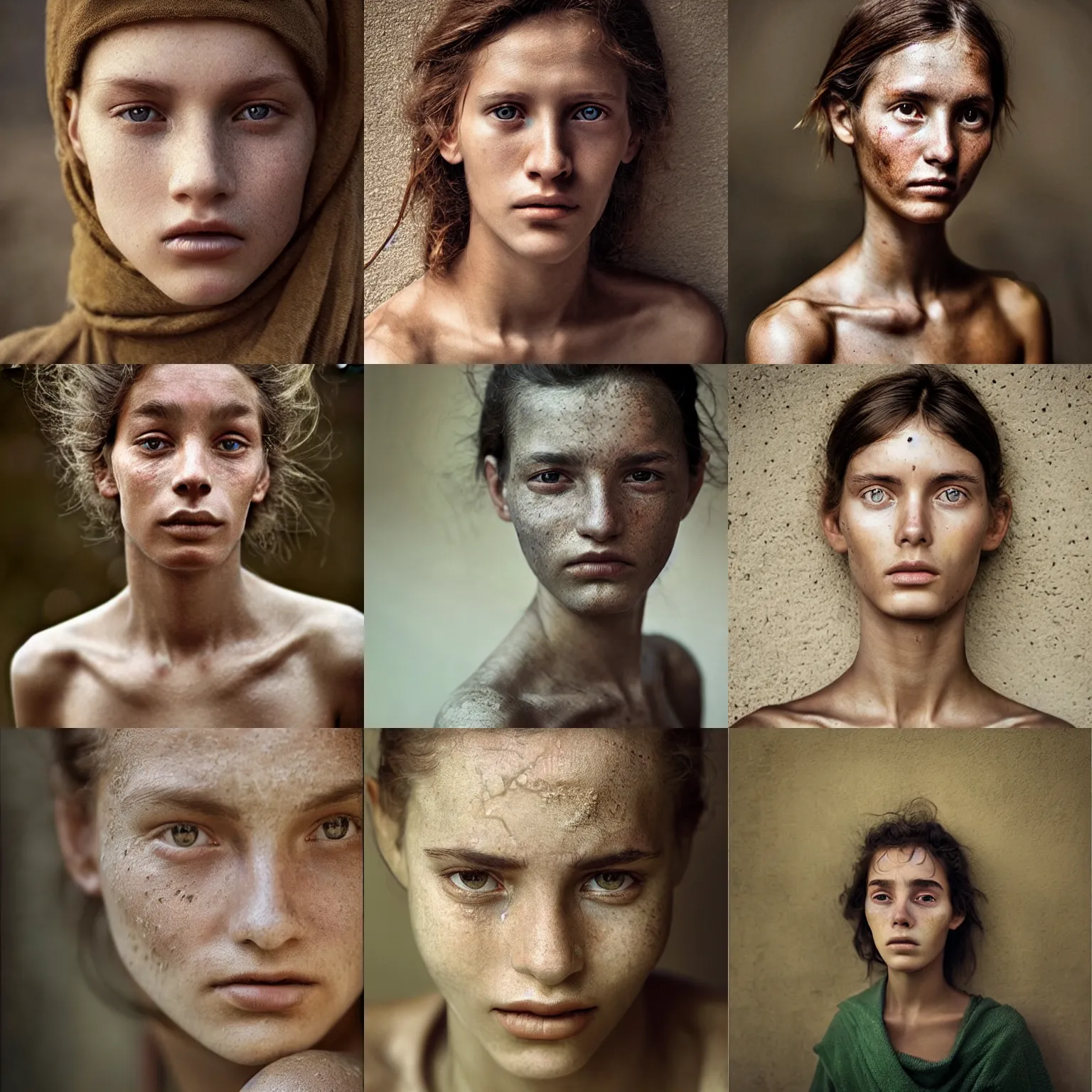 Prompt: a beautiful female's portrait, natural look, skin texture, detailed, by steve mccurry, by mark mann, by alessio albi