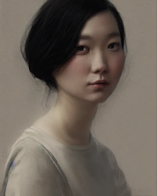 Prompt: a highly realistic, true to life portrait of a young woman, by leng jun, tom bagshaw, sharp focus, trending on artstation, cinematic lighting, hyper realism, octane render, 8 k, hyper detailed.