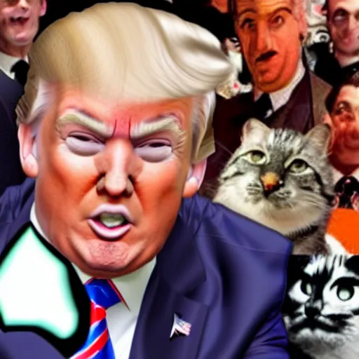 Prompt: donald trump as a catgirl