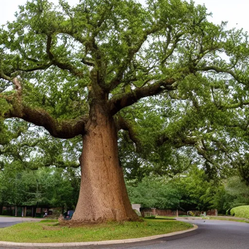 Image similar to an oak tree growing out of a person in a nursing home