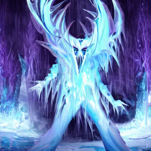 Prompt: ice demon