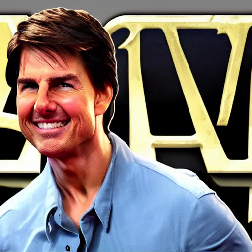 Prompt: Tom Cruise as a character in World of Warcraft