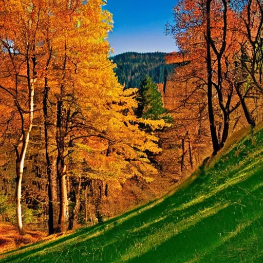 Prompt: beautiful digital glossy of the black forest in germany - H 768