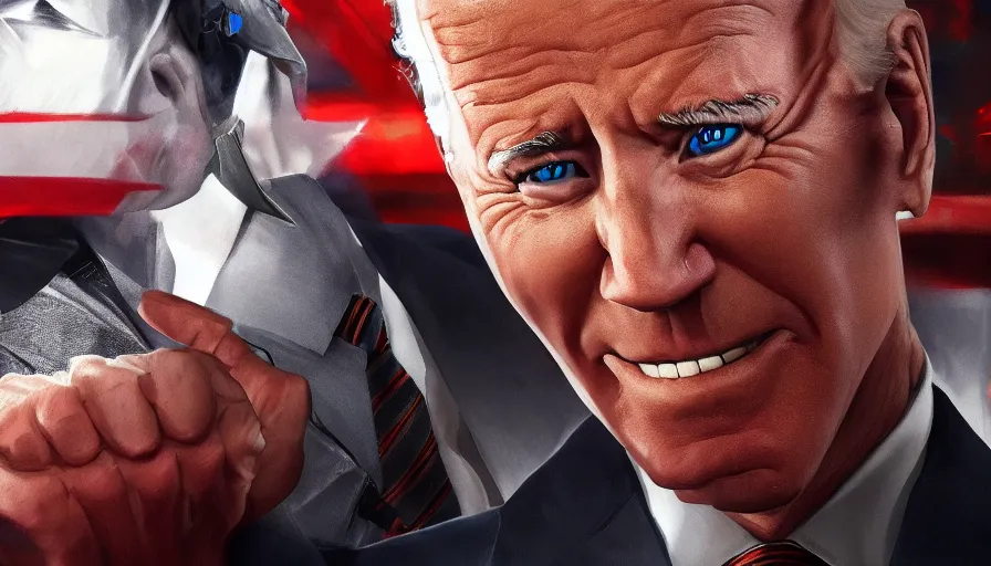 Prompt: Joe Biden is a WWE wrestler, hyperdetailed, artstation, cgsociety, 8k