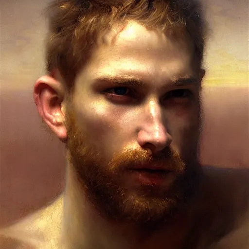 Prompt: a portrait of a good - lookiung white boy god,, high detail, cleary see face, by gaston bussiere, bayard wu, greg rutkowski, odd nerdrum, maxim verehin, dan dos santos, masterpiece, sharp focus, cinematic lightning - h 7 6 8