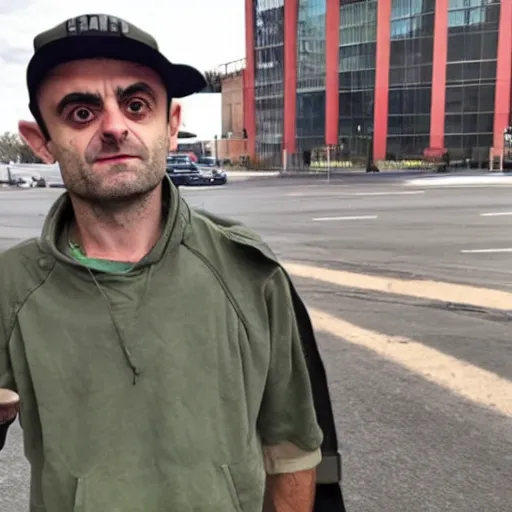 Prompt: homeless gary vaynerchuk