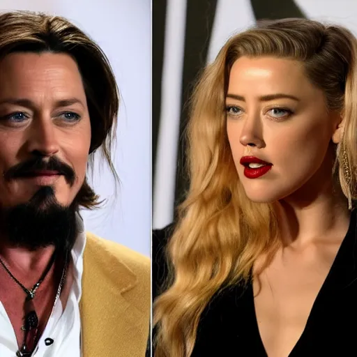 Prompt: jesus telling amber heard to stop accusing johnney depp