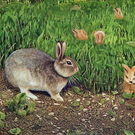 Image similar to the rabbit forest