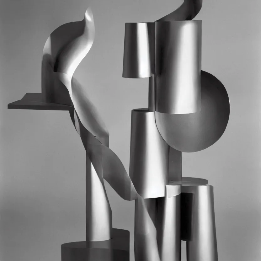 Image similar to an impossible quantum readymade object named LHOOQ by Marcel Duchamp on a pedestal, packshot, by Irving Penn and Man Ray, 4k