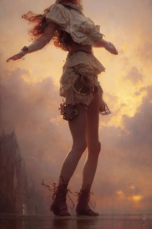 Prompt: a full body portrait of a good looking girl wearing cute outfit, high detail, cleary see face, by gaston bussiere, bayard wu, greg rutkowski, odd nerdrum, maxim verehin, realism, harsh lighting, dan dos santos, masterpiece, sharp focus, cinematic lightning