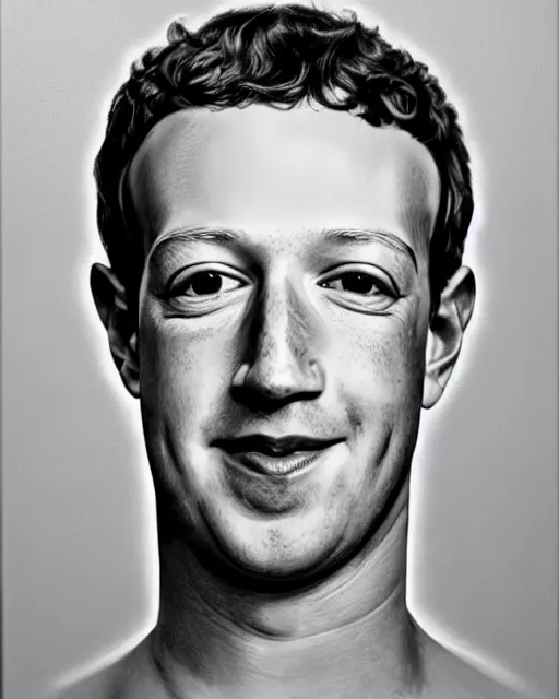 Prompt: photorealistic painting of Mark Zuckerberg with a shortstack body,