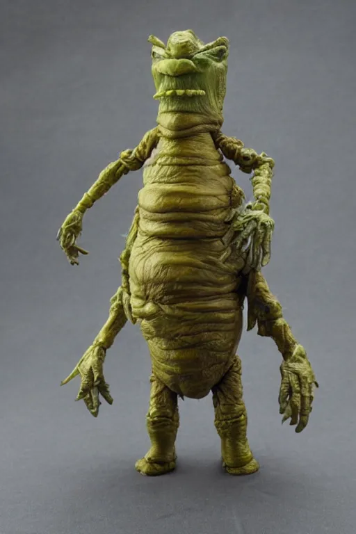 Prompt: mugwump action figure, product photography, vintage, collectible