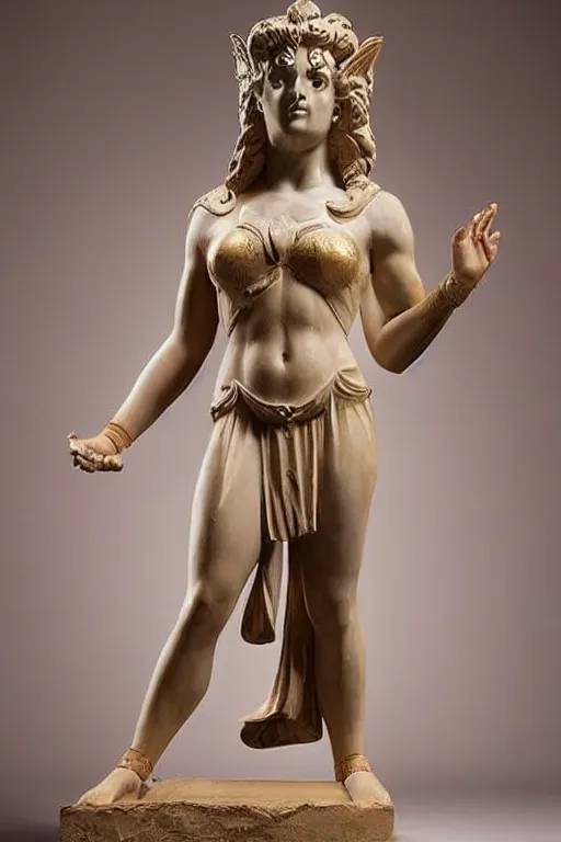 Image similar to an ancient greek statue of she - ra, the princess of power