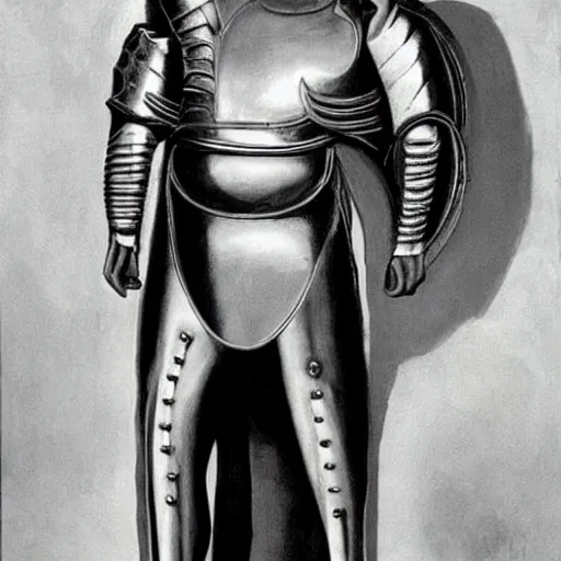 Image similar to mark hamill wearing a suit of armor, salvador dali painting