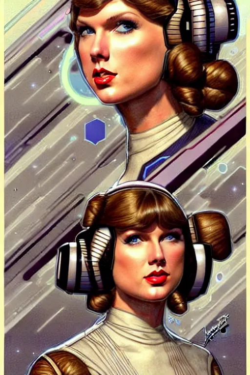 Prompt: design only! ( ( ( ( ( 2 0 5 0 s retro future taylor swift as princess leia in star wars designs borders lines decorations space machine isometric muted colors. ) ) ) ) ) by jean - baptiste monge!!!!!!!!!!!!!!!!!!!!!!!!!!!!!!