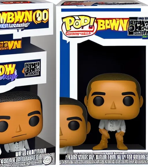 Image similar to limited edition glow-in-the-dark obama funko pop still sealed in box, ebay listing