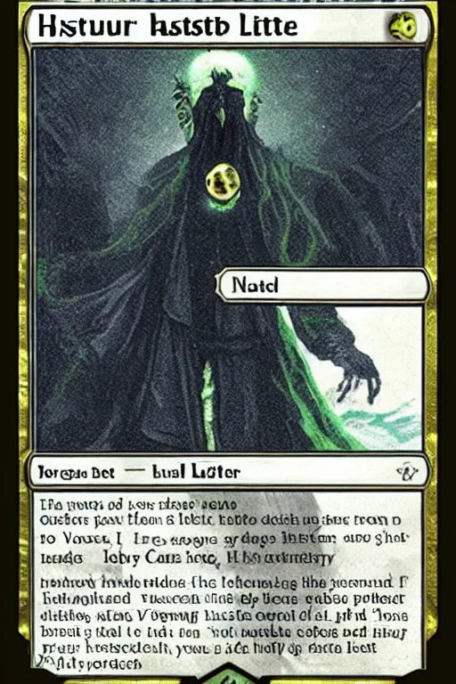 Image similar to hastur throwing back an ice cold natty lite