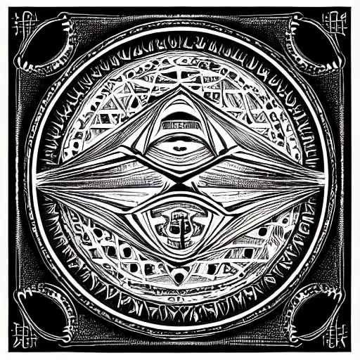 Image similar to speaker of the occult, featured, detailed, intricate lines