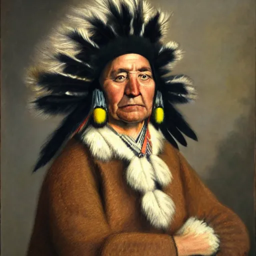 Prompt: a portrait of a Scottish chief (not an Indian chief)