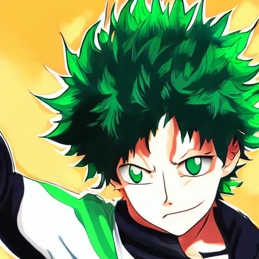 Image similar to Hyper Ink style Izuku Midoriya