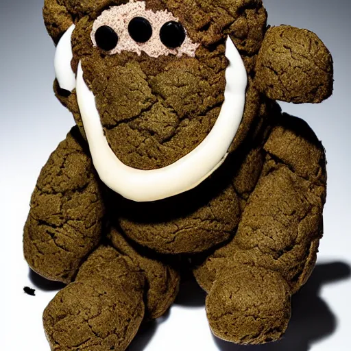 Image similar to cookie monsta plush made of weed buds eating a cookie photography portrait stylised jonathan zawada lit from multiple angles soft