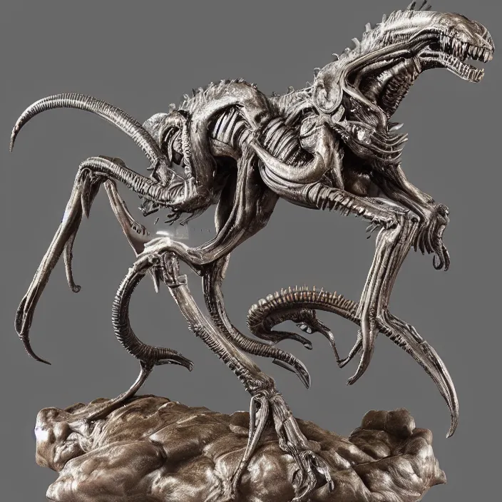 Prompt: 80mm resin detailed miniature of a Horse Xenomorph from Alien(1980), Product Introduction Photos, 4K, Full body,