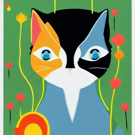 Prompt: cat portrait by Chiho Aoshima