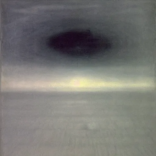 Image similar to the abstract painting'arctic void ', by caspar david friedrich!!!, by rothko!!!