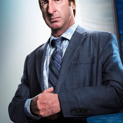 Image similar to super high quality saul goodman, realistic photorealistic high-resolution saul Goodman, very saul goodman, high def, saul, saul Goodman, better call saul, better call saul Goodman, 8k, 4k, professional, depth of field, sigma art 85mm f1.4, large sensor dslr, professional photo, saul goodman, very very saul goodman