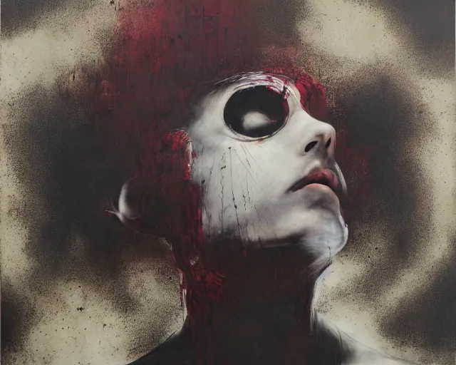 Image similar to eternal eclipse, a brutalist designed, rich deep colours, painted by guy denning, francis bacon, yoshitaka amano, sebastiao salgado, julia margaret cameron, adrian ghenie, james jean and petra cortright, part by gerhard richter, part by takato yamamoto. 8 k masterpiece.