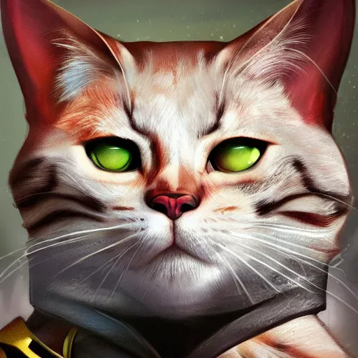 Prompt: captain cat, digital Painting, ultra detailed, artstation, quality