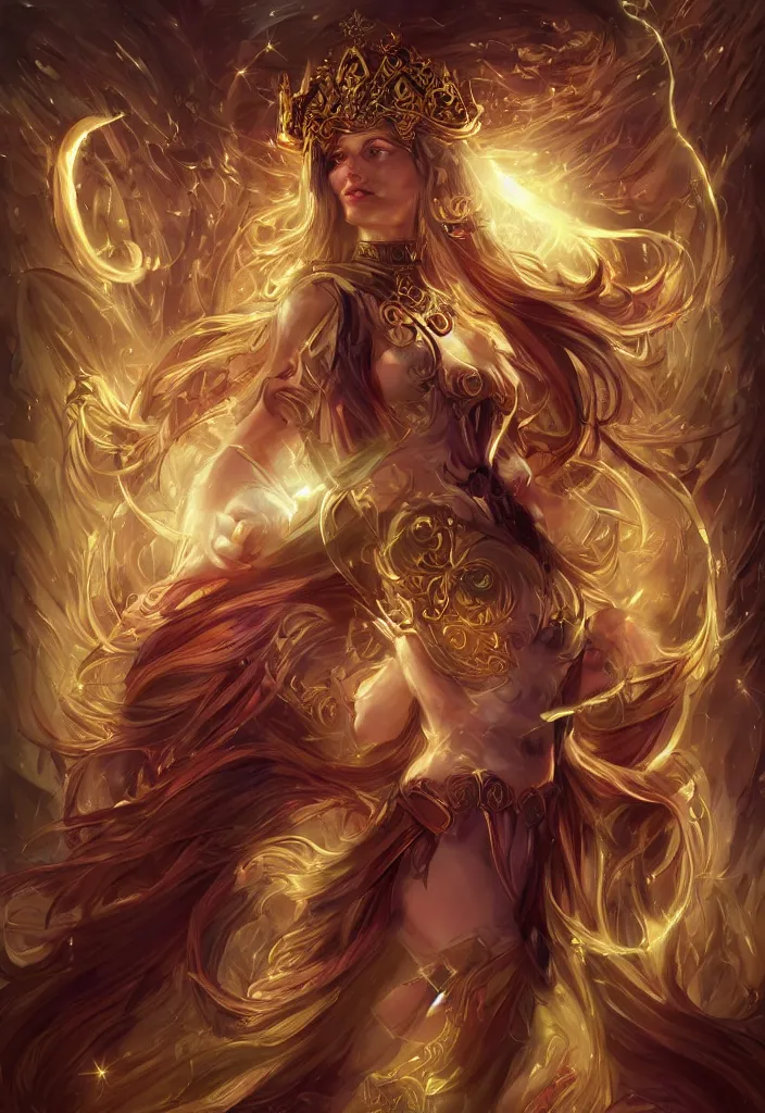 Image similar to the godddess of time magical, fantasy, trending on artstation, digital art.