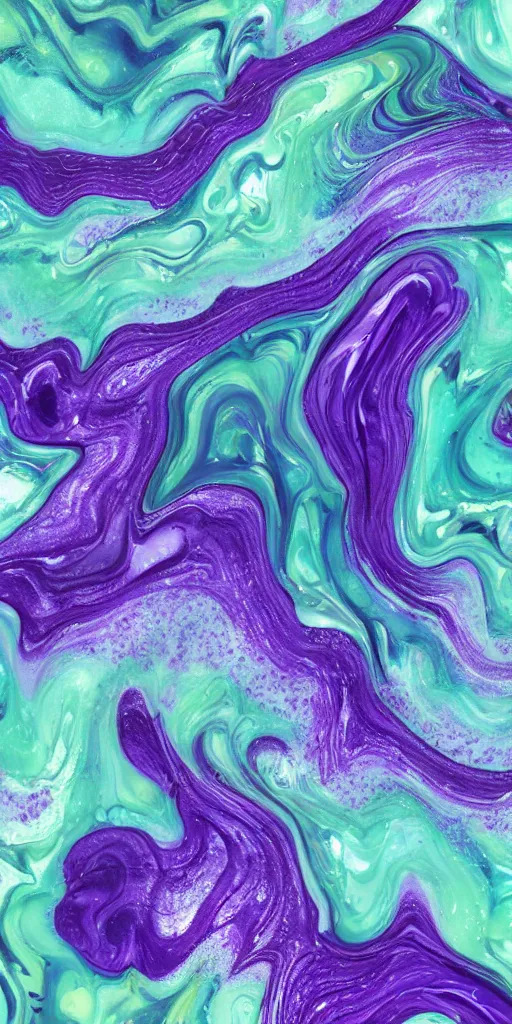 Image similar to beautiful liquid marble texture with big oil bubbles. harmonic chromatic black tones coloured abstraction with purple splashes. ultradetailed realistic art