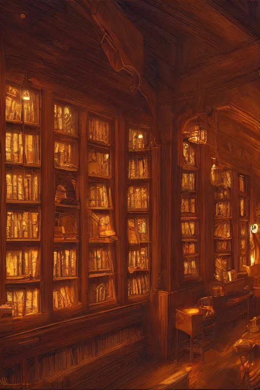 fantasy library building