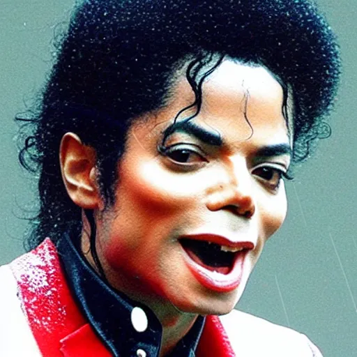 Prompt: Michael Jackson using Tiktok