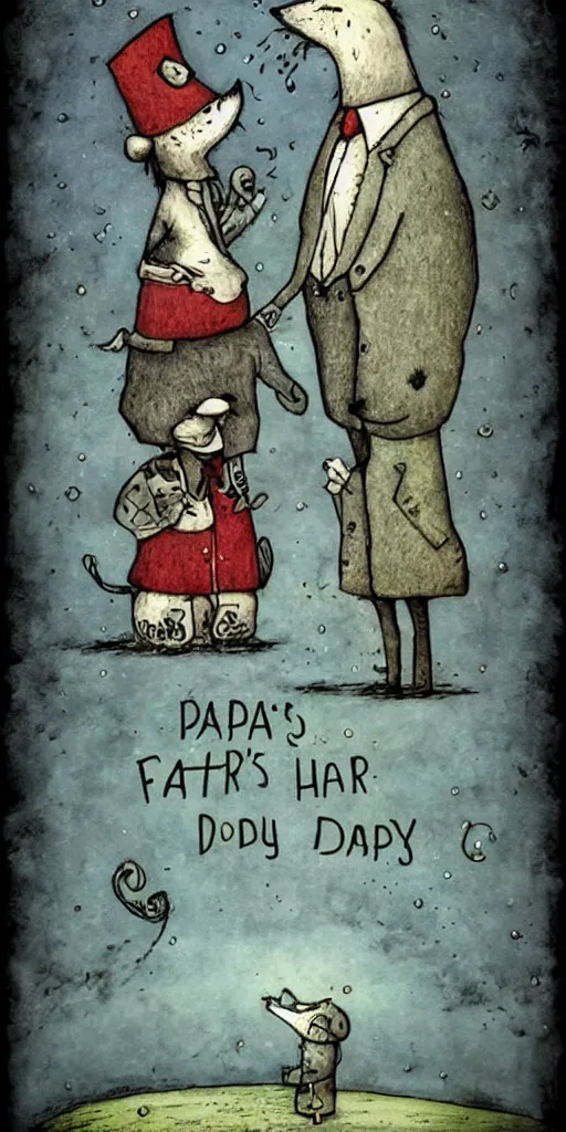 Prompt: father's day by alexander jansson