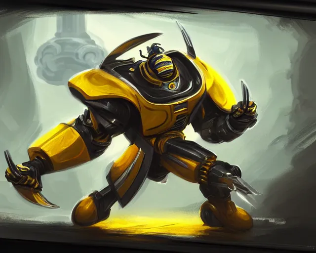 Image similar to sports car bumble bee transformers, deep focus, d & d, fantasy, intricate, elegant, highly detailed, digital painting, artstation, concept art, matte, sharp focus, illustration, hearthstone,