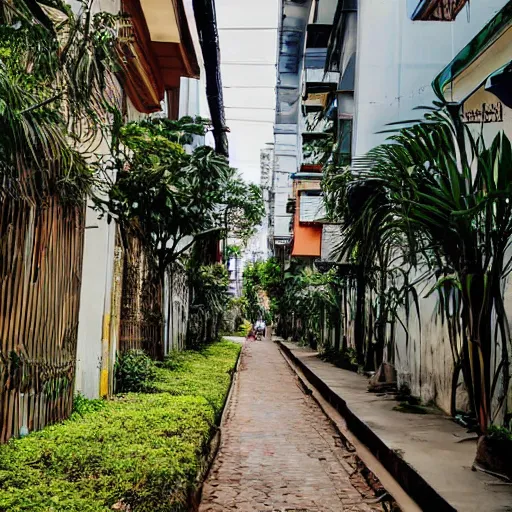 Image similar to a peaceful quiet neighborhood in sao paulo