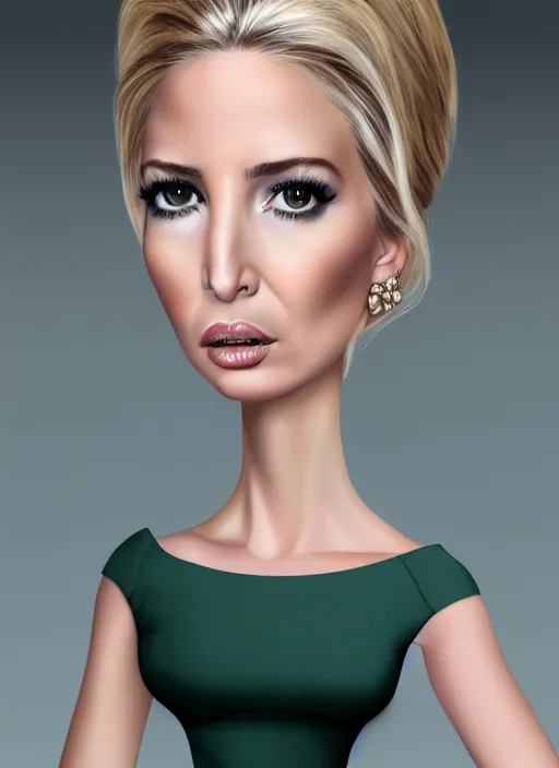 Image similar to ivanka trump as a mark ryden doll, detailed digital art, trending on Artstation