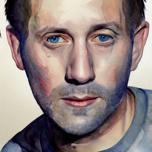 Prompt: watercolor portrait of scott hanselman. hyperrealistic. trending on artstation.