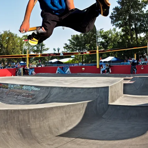 Prompt: jason alexander skateboarding at x - games magazine photo