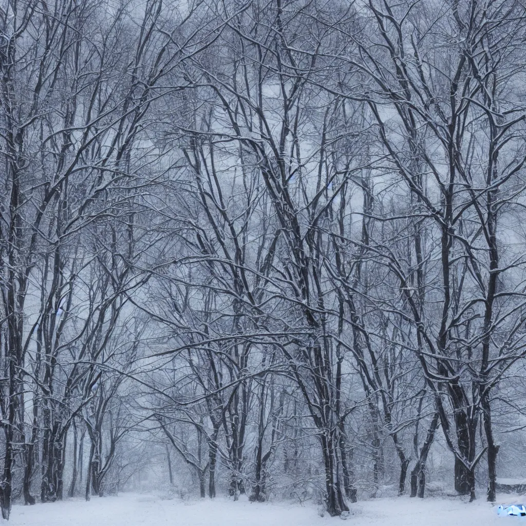 Image similar to winter wonderland by hans ruedi giger