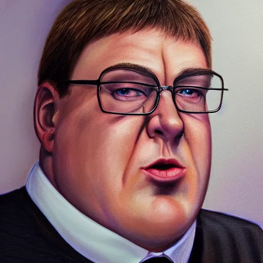 Image similar to Peter Griffin, hyperrealistic photo, realism, portrait, studio lighting